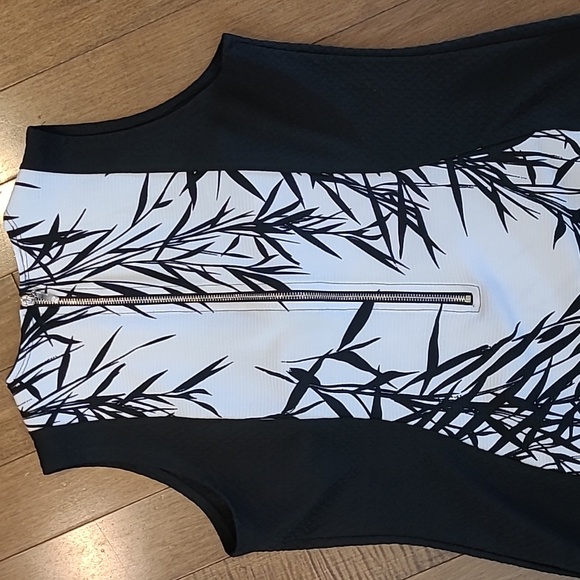 Artex Black and White Sheath Midi Dress Size large - Picture 8 of 9